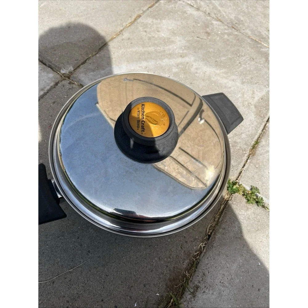 Kitchen Craft Americraft 4 Qt Quart Stock Pot Stainless Steel USA With Lid